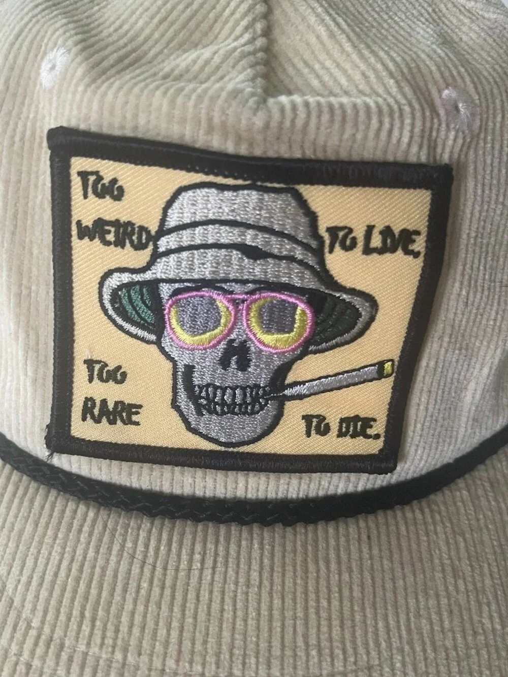 Snag Collective High Powered Mutant Hunter Thompson 5 Panel Corduroy Cap - Picture 2 of 8